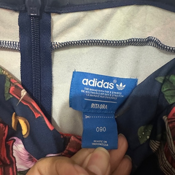 adidas Rita Ora Collection Floral Jumpsuit with Red and Black - Picture 2 of 3